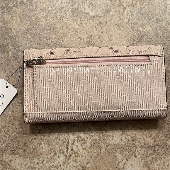 GUESS Light Pink Patterned Wallet - Picture 7 of 8